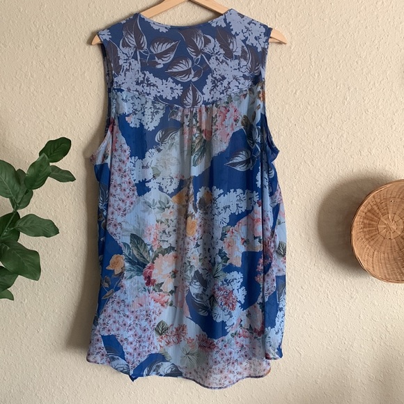 Logo by Lori Goldstein floral sleeveless kimono - Picture 3 of 3